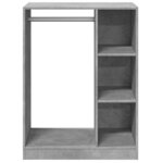 vidaXL Garde-robe gris béton 77x48x102 cm bois d'ingénierie