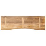 vidaXL Dessus de bureau avec courbe 160x50x2 5 cm manguier massif brut