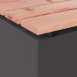 vidaXL Banc de jardin Noir 100 x 40 x 43 cm Acier