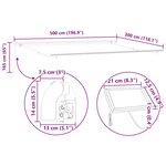 vidaXL Auvent Blanc 5 x 3 m Métal