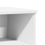 vidaXL Table de chevet Blanc 40x35x50 cm Bois d’ingénierie
