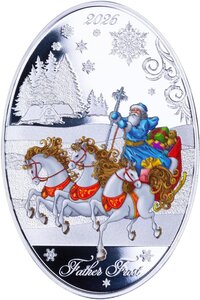 Pièce de monnaie en Argent 5 Dollars g 31.1 (1 oz) Millésime 2026 Matryoshka Doll FATHER FROST