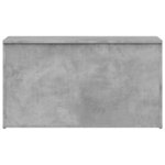 vidaXL Coffre de rangement Gris béton 84x42x46 cm Bois d'ingénierie