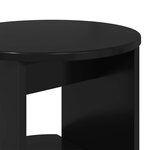 vidaXL Meuble d'appoint Noir 40 x 40 x 100 cm Bois d’ingénierie