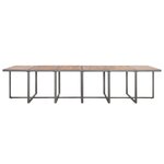 vidaXL Ensemble de salle à manger d'extérieur et coussins 17 Pièces Gris