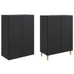 vidaXL Ensemble de Meubles 2 Pièces 66 x 34 5 x 90 cm Bois d'ingénierie