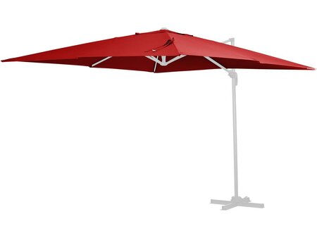 Toile pour parasol jardin déporté "sun 4" - 3 x 4 m - rouge