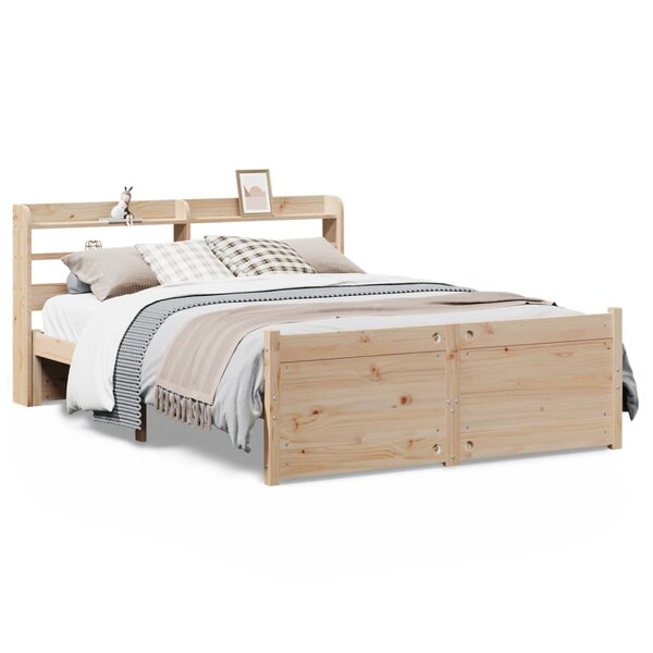 vidaXL Cadre de lit avec tête de lit sans matelas 120x200 cm