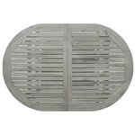 vidaXL Table à dîner de jardin (120-170)x80x75 cm Bois d'acacia massif