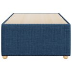 vidaXL Cadre de lit Bleu 90x190 cm Tissu