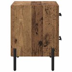 vidaXL Cabinet de chevet avec tiroir Bois ancien 40 x 35 x 47 5 cm