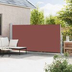 vidaXL Auvent latéral rétractable de patio 180x500 cm Marron