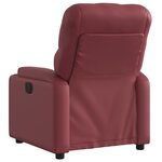 vidaXL Fauteuil inclinable Rouge bordeaux Similicuir