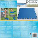 Intex Bâches de sol de piscine 8 Pièces 50 x 50 cm Bleu