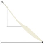 vidaXL Auvent rétractable crème 350x150 m tissu et acier