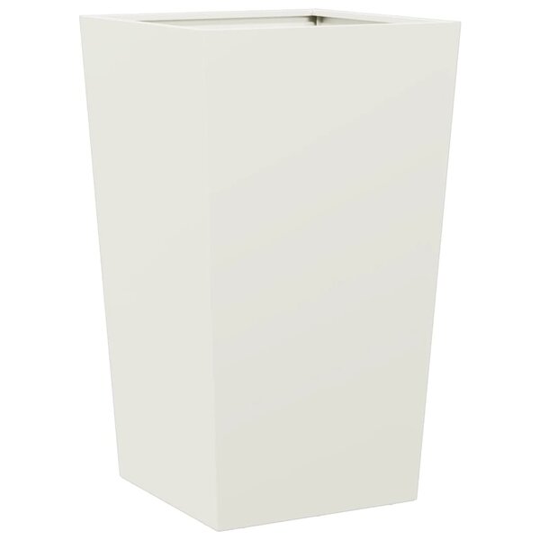 vidaXL Jardinière blanc 45x45x75 cm acier