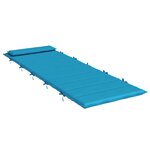 vidaXL Coussin de transat ensoleillé Bleu clair 178 x 60 x 4 cm