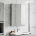 vidaXL Armoire Miroir de Salle de Bain Gris Sonoma 43 x 11 5 x 60 5 cm