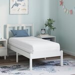 vidaXL Matelas Blanc 70 x 140 cm Polyester