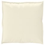 vidaXL Set de coussins de palette 2 Pièces Crème 70 x 70 x 12 cm