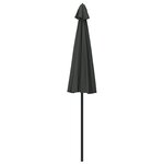 vidaXL Parasol d'extérieur avec mât en aluminium 270 cm Anthracite