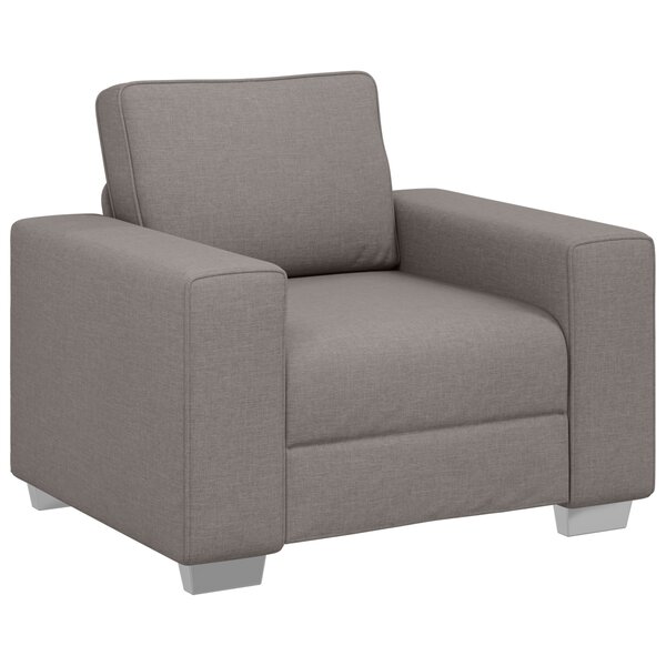 vidaXL Fauteuil taupe - 59 cm en tissu