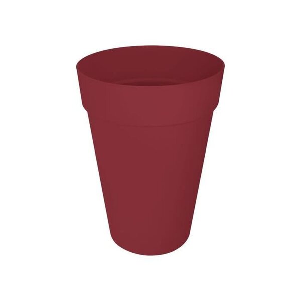 Pot de fleur Loft Urban Rond - Haut 42 - Rouge Ø 42 x hauteur 56 cm - Extérieur 100  recyclé