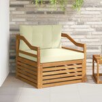 vidaXL Ensemble de canapés d'extérieur Bois d'Acacia Massif Naturel