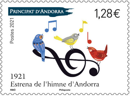 Timbre Andorre - Estrena Himne Andorra