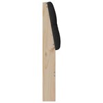 vidaXL Tête de lit capitonnée Noir 80 cm Pin massif