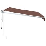 vidaXL Auvent rétractable automatique marron 300x250 cm