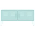 vidaXL Meuble TV Vert menthe 105x35x50 cm Acier