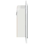 vidaXL Armoire à miroir de bain à LED Blanc brillant Acrylique