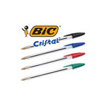 Stylo bille CRISTAL Rechargeable Pointe Moyenne Rouge BIC
