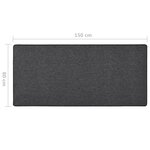 vidaXL Tapis de couloir Anthracite 80x150 cm