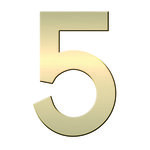 N° 5 en Laiton  adhésif puissant  50 mm x 2 mm