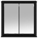 vidaXL Armoire murale de salle de bain miroir chêne noir 60x21x60 cm