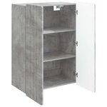 vidaXL Armoire Murale Gris béton 66 x 34 5 x 92 cm Bois d'ingénierie