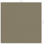 vidaXL Tapis de tente 250x250 cm Taupe