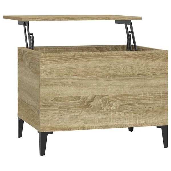 vidaXL Table basse Chêne sonoma 60x44 5x45 cm Bois d'ingénierie