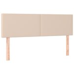 vidaXL Sommier à lattes de lit avec matelas Cappuccino 140x190 cm