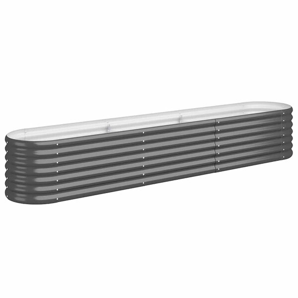 vidaXL Lit surélevé de jardin Acier enduit de poudre Anthracite