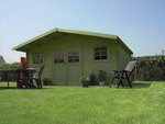 Abri jardin bois "Zürich" - 19.71 m² - 5.08 x 3.88 x 2.53 m - 28 mm