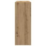 vidaXL Table console chêne artisanal 105x30x80 cm bois d'ingénierie