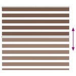 vidaXL Store zèbre marron 160x150cm largeur du tissu 155 9cm polyester