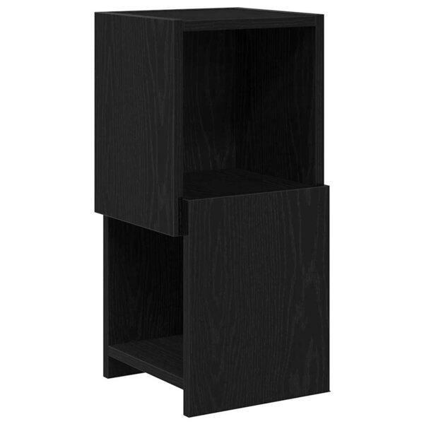 vidaXL Meuble d'angle Chêne noir 25 5x25x55cm Bois d'ingénierie