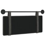 vidaXL Tête de lit suspendue Noir PU antique