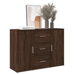 vidaXL Buffet chêne marron 90 5x29 5x65 cm bois d'ingénierie