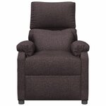 vidaXL Fauteuil électrique de massage Marron foncé Tissu