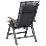 Madison Coussin de chaise à dossier haut Pasa 123x50 cm Gris